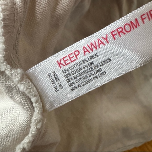 Free People XS Cross of Sunlight Dress Tan Oatmeal Mini Tiered Criss Cross Back - Picture 6 of 8